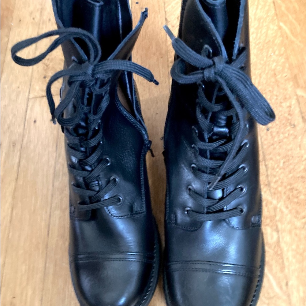 Taos Footwear Black Combat Boots NWOB